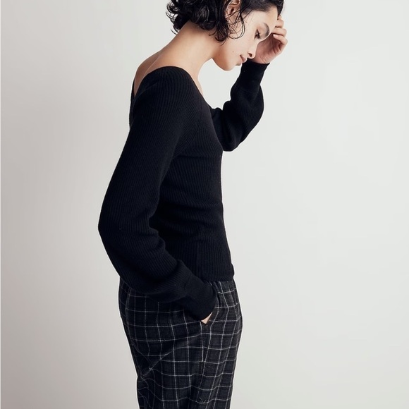 Madewell Linwood pullover sweater black - Picture 2 of 5